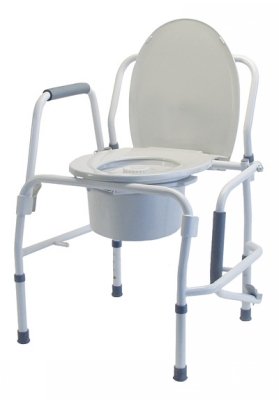 Silver Collection 3-in-1 Steel Drop Arm Commode